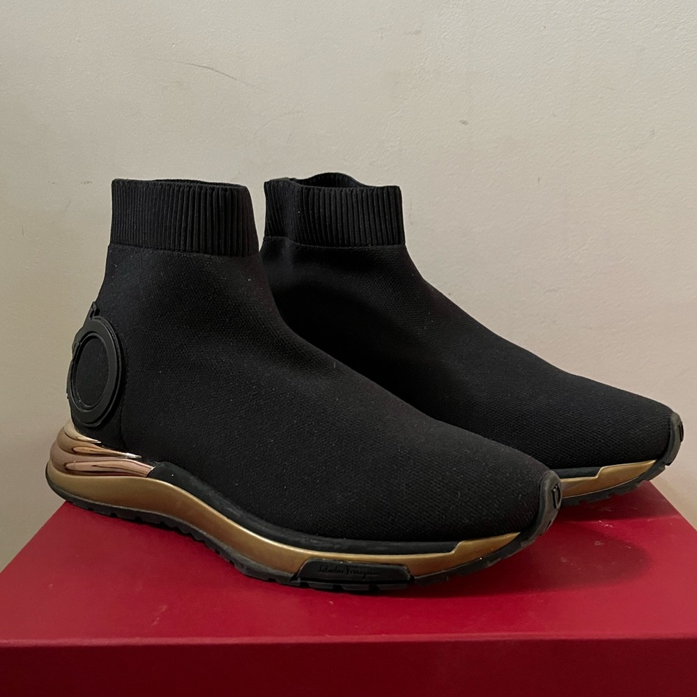 Salvatore Ferragamo Gardena Sock Sneakers